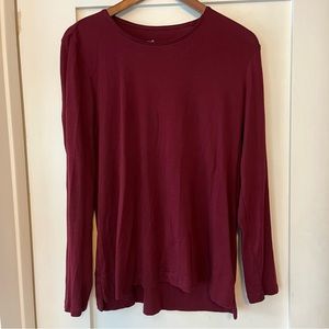 J Jill High-Low Long Sleeve Tee